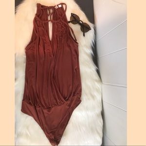 Hickory brown bodysuit